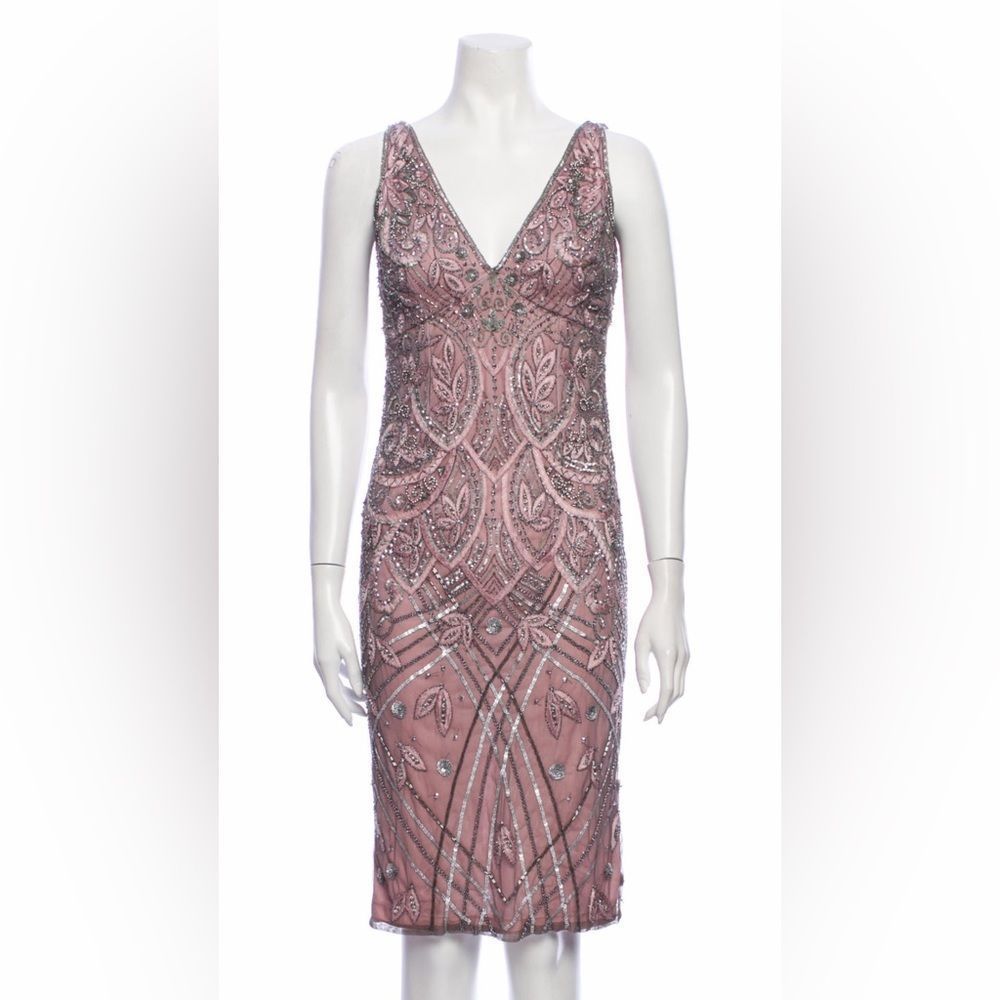 NWOT Theia beaded dress Size 2